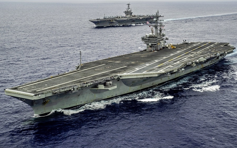 Một số thủy thủ trên tàu sân bay USS Ronald Reagan của Mỹ mắc Covid-19